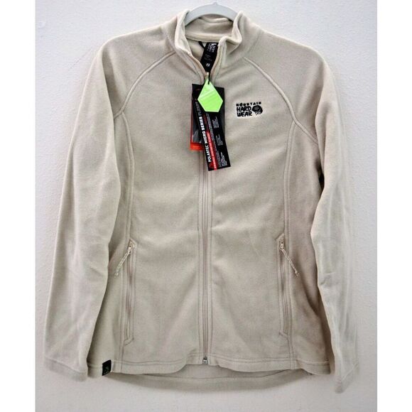Mountain Hardware Women's Sz XS Beige Polartec Microfleece Full Zip Jacket - Picture 1 of 10